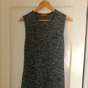Joe Fresh dark grey medi, sleeveless dress.